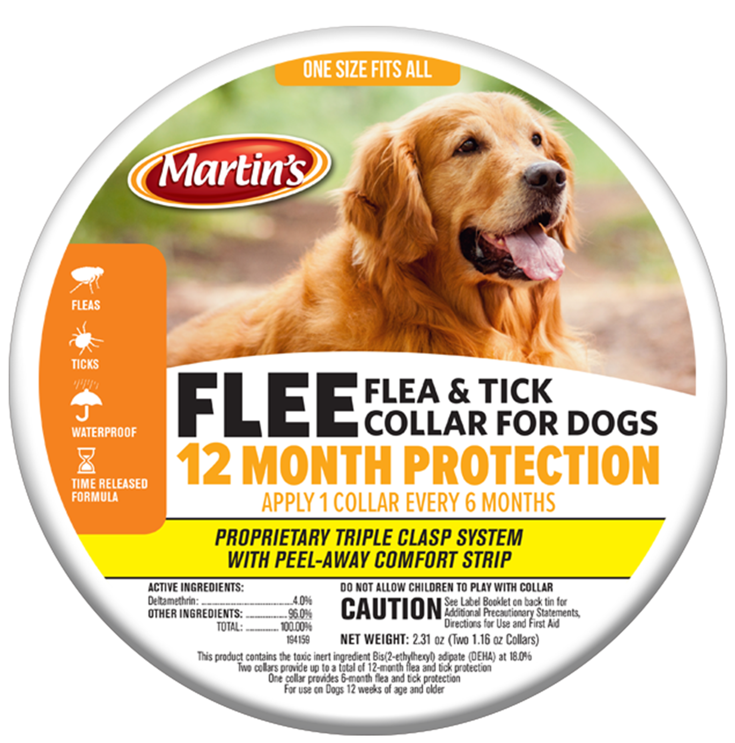 Flee Flea & Tick Collar F/Dogs 2pk  — image 1