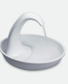 Pioneer Pet Swan Drinking Fountain for Cats & Dogs – 80 oz