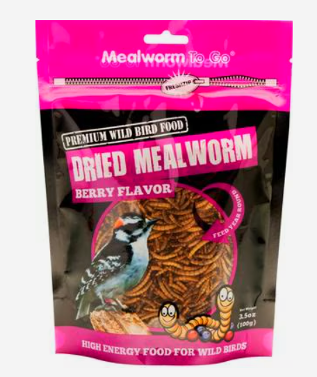 Dried Mealworms 3.5 oz – High-Protein Treat & Feed for Wild Birds, Chickens & Backyard Birds
