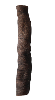 QT Dog Jumbo Water Buffalo Cheek Roll with Hair — image 1
