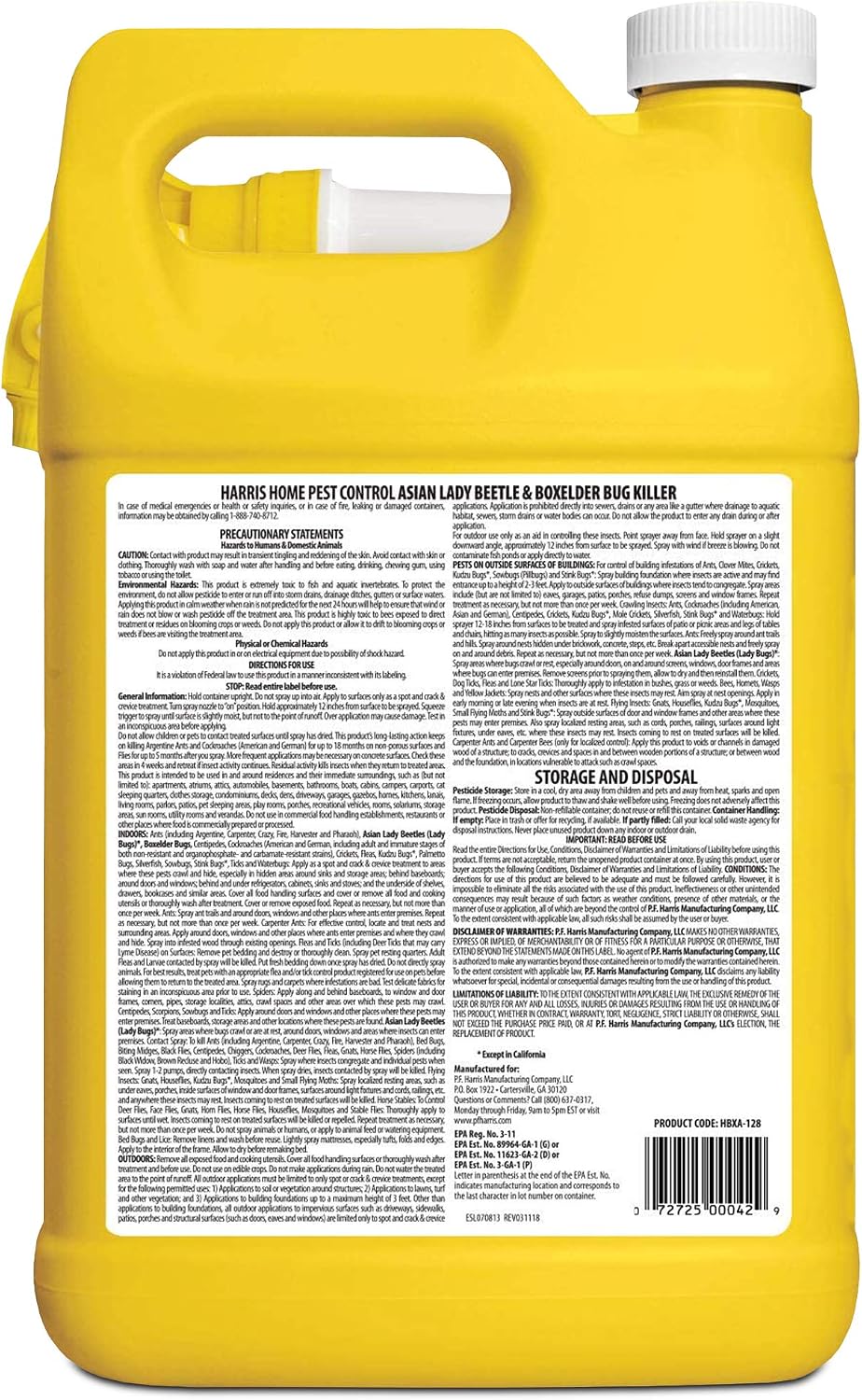 Harris Asian Lady Beetle & Box Elder Bug Killer, 1 gal