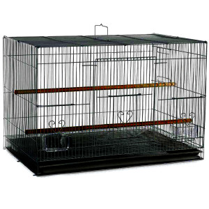 Flight Cage — Black, 24 × 16 × 16 in — image 1
