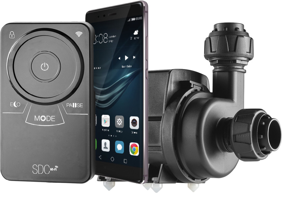 Sicce Syncra SDC 9.0 1000–2500 GPH 90W WiFi Controllable Water Pump – 24V Aquarium, Sump & Pond Return Pump