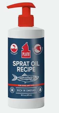 Plato Fish Oil for Dogs – Baltic Sprat Oil Recipe 8oz — image 1