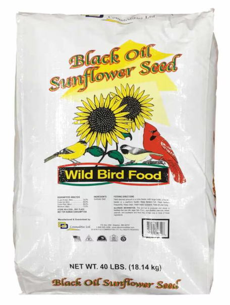 Premium Black Oil Sunflower Seeds for Wild Birds – High-Energy Bird Food