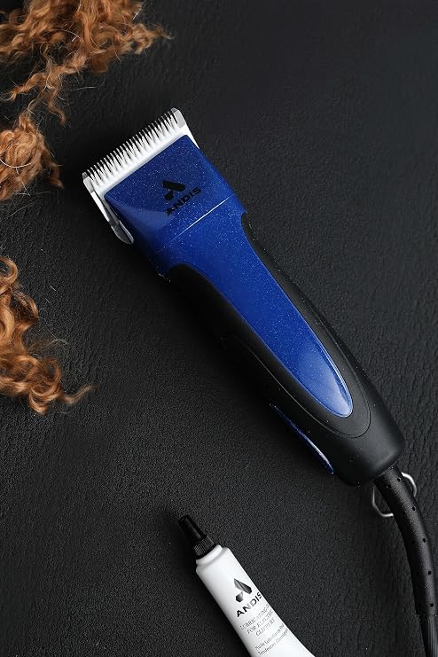 Andis ProClip Excel 5-Speed+ Detachable Blade Clipper – Professional Pet Grooming Clipper, Indigo Blue