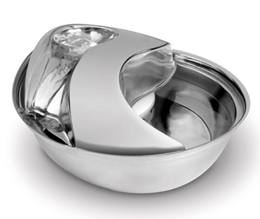 Pioneer Pet Raindrop Durable Stainless Steel Pet Fountain 60 oz