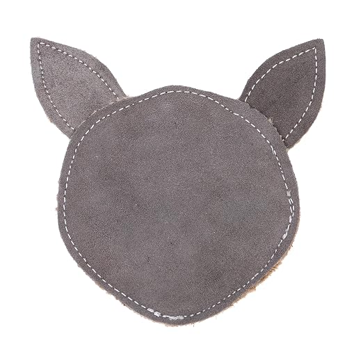 DOOG Country Tails Frosty Grey Dog Toy, 23 Inch, Natural Canvas & Cotton, Interactive Dog Toy