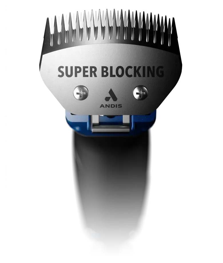 Andis Excel SMC 5-Speed Detachable Blade Clipper with Super Blocking Blade – Indigo Blue, Professional Livestock Grooming