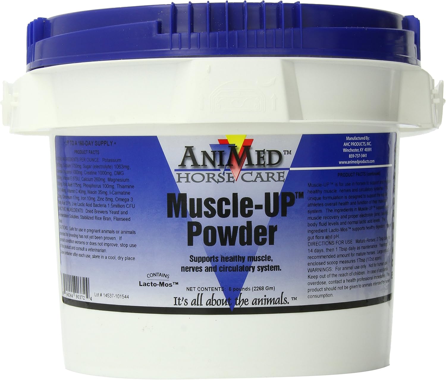 AniMed Muscle-Up Horse Supplement – Weight Gain & Muscle Development Support, 5 lb