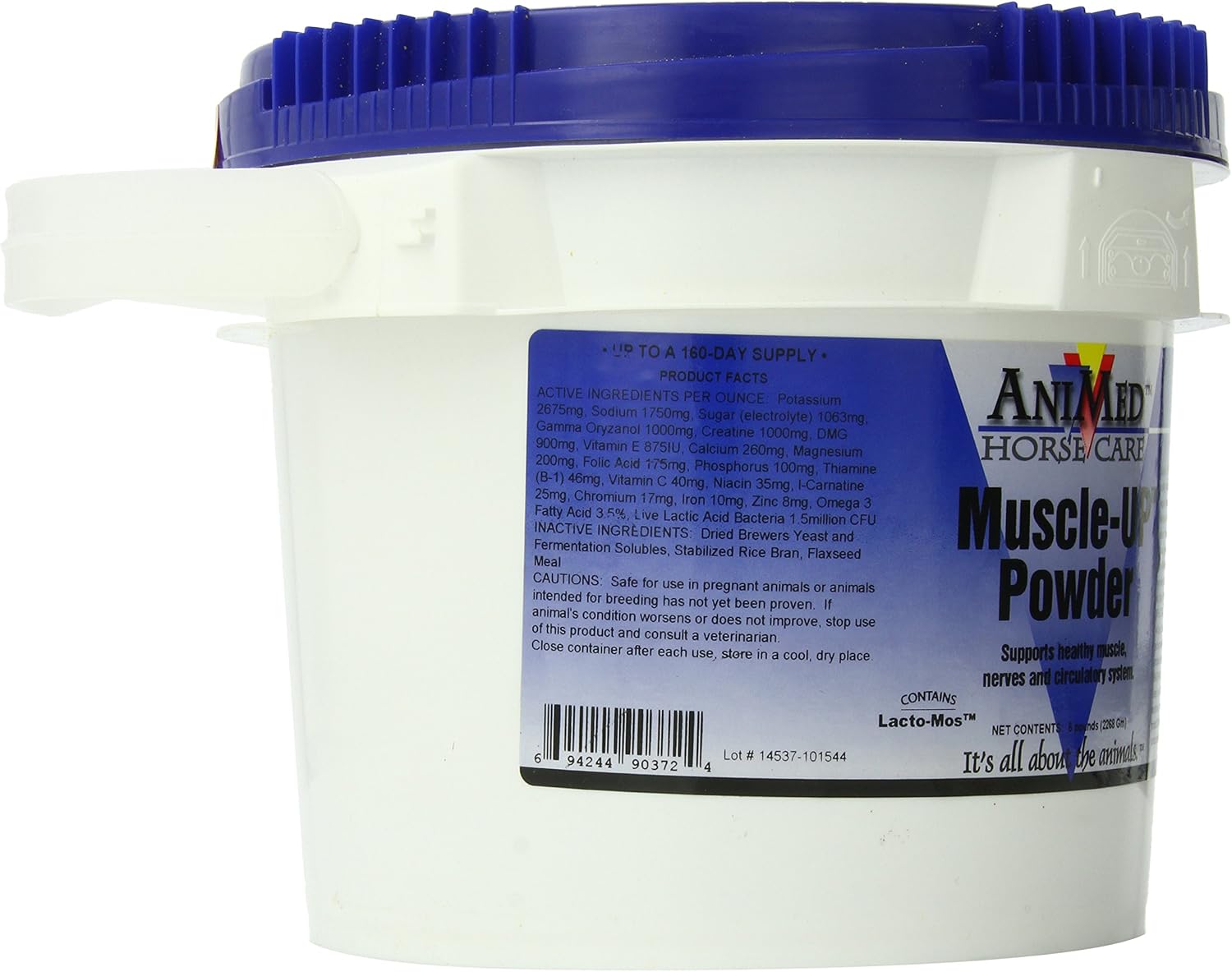 AniMed Muscle-Up Horse Supplement – Weight Gain & Muscle Development Support, 5 lb