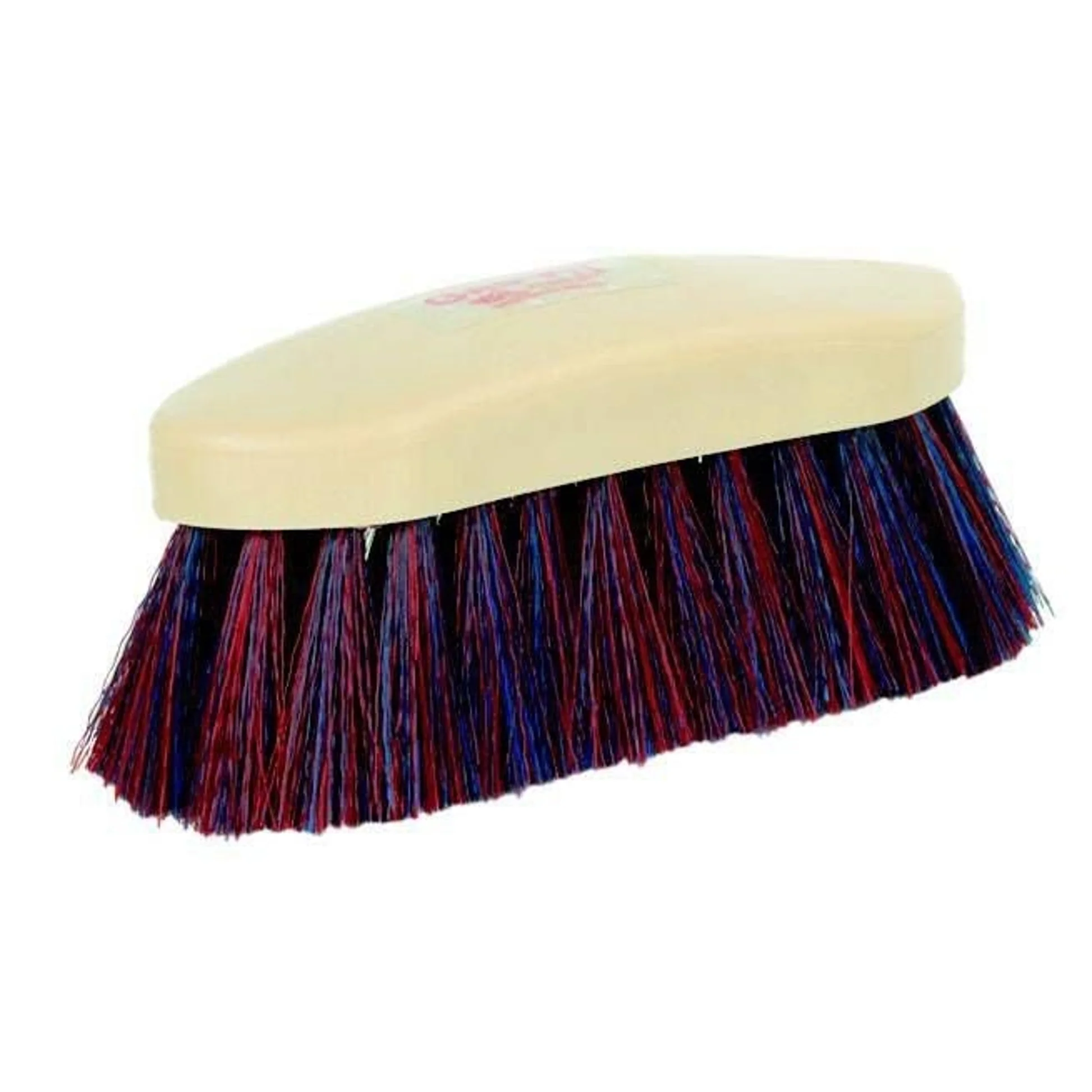 Decker #25 The Pony Red & Blue Extra Soft Horse Grooming Brush – 2" Synthetic Bristles