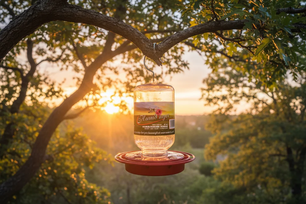 Turbine 40 oz Plastic Hummingbird Feeder – Large Capacity Outdoor Nectar Bird Feeder
