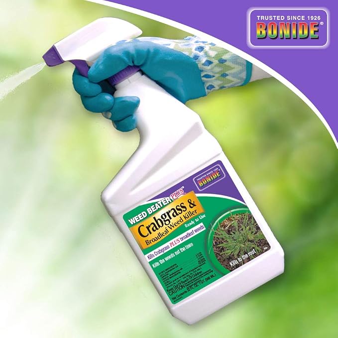 Bonide Weed Beater Plus Crabgrass & Broadleaf Weed Killer Ready-to-Use Spray – 32 oz