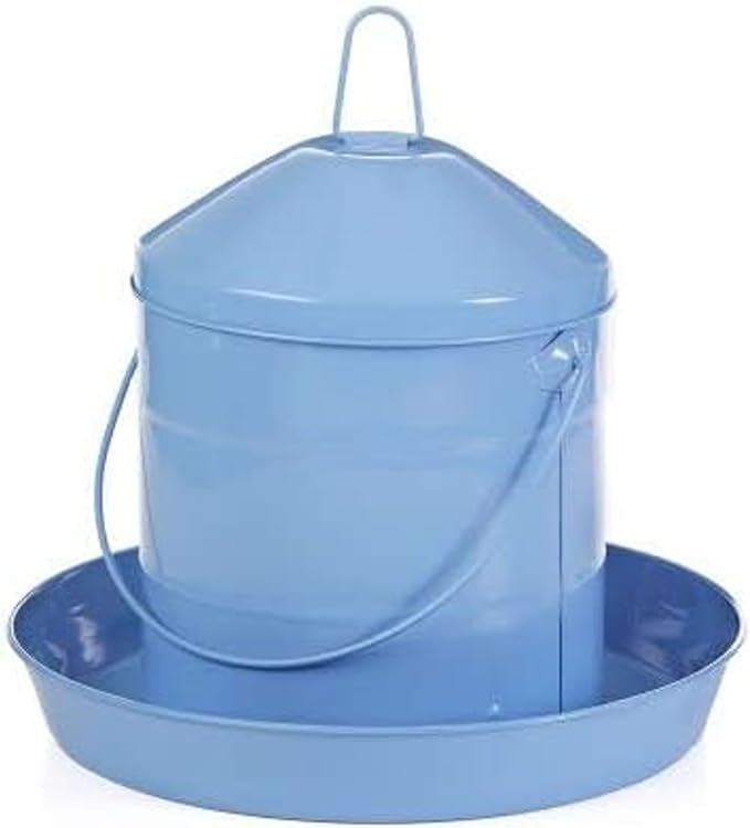 17 lb. Galv. Poultry Feeder-Berry Blue