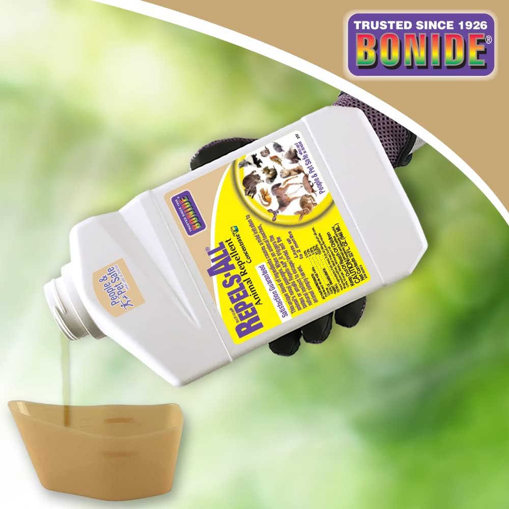 Bonide Repels-All Animal Repellent Concentrate 32 oz – Deer, Rabbit & Squirrel Repellent