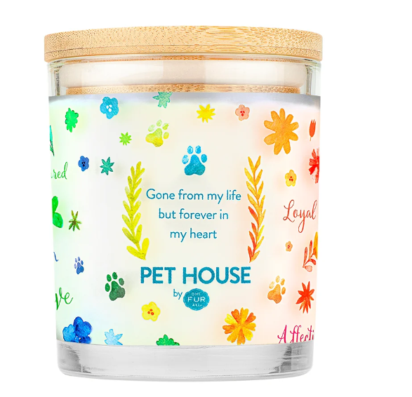 One Fur All® Pet House Furever Loved Memorial Candle — image 2