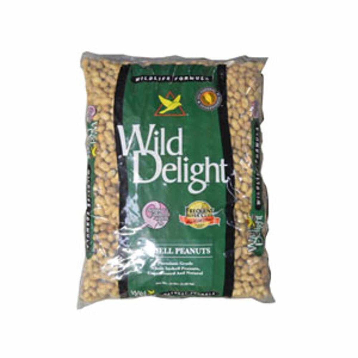 Wild Delight Premium Whole Inshell Peanuts for Wild Birds & Wildlife – Unsalted Natural Peanuts, 13 lb Bag