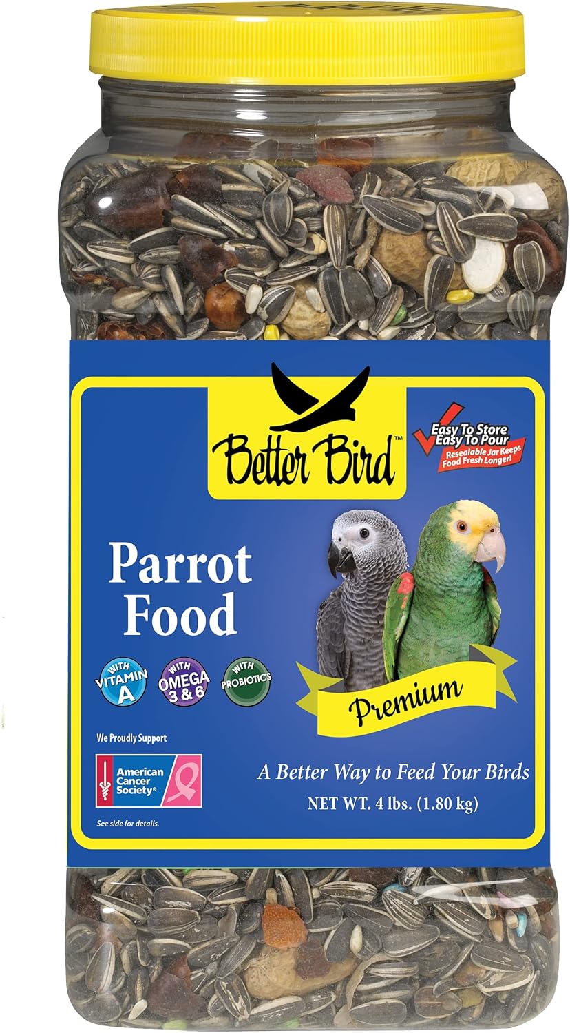 Better Bird Premium Parrot Food – 4 lb Jar