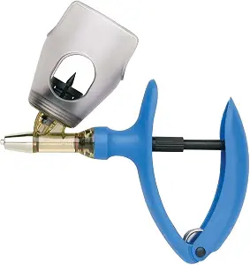 Allflex 5EM-BT 5 mL Automatic Reusable Bottle Top Syringe – Adjustable Livestock Vaccine Injector