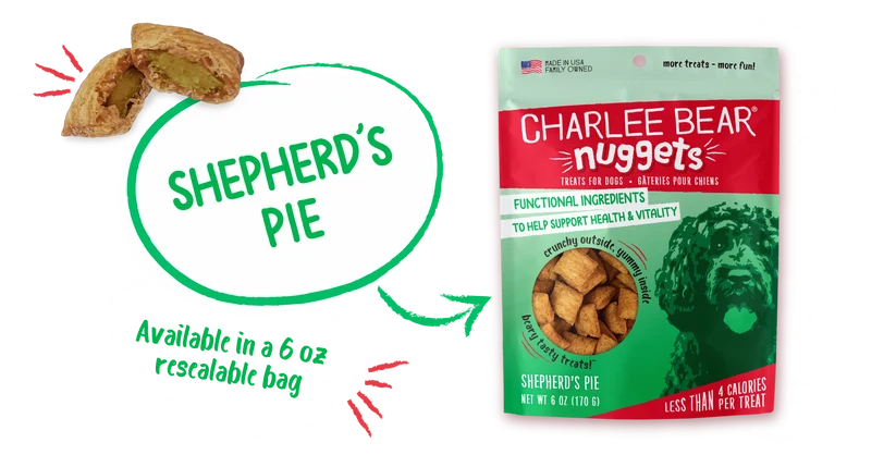 harlee Bear Nuggets Shepherd’s Pie Dog Treats – Crunchy Bite-Size Treats for Dogs