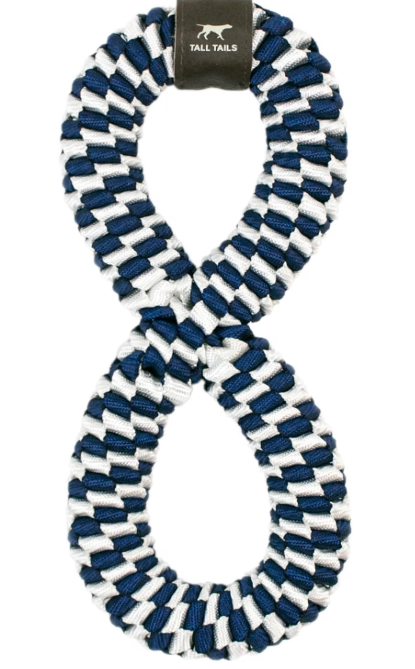 Tall Tails Braided Infinity Tug Dog Toy – Navy, 11 Inch