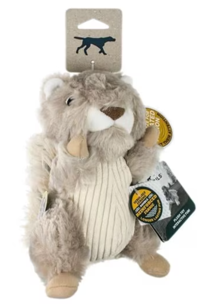 Tall Tails Plush Animated Squirrel Twitchy Tail Dog Toy – 9 Inch