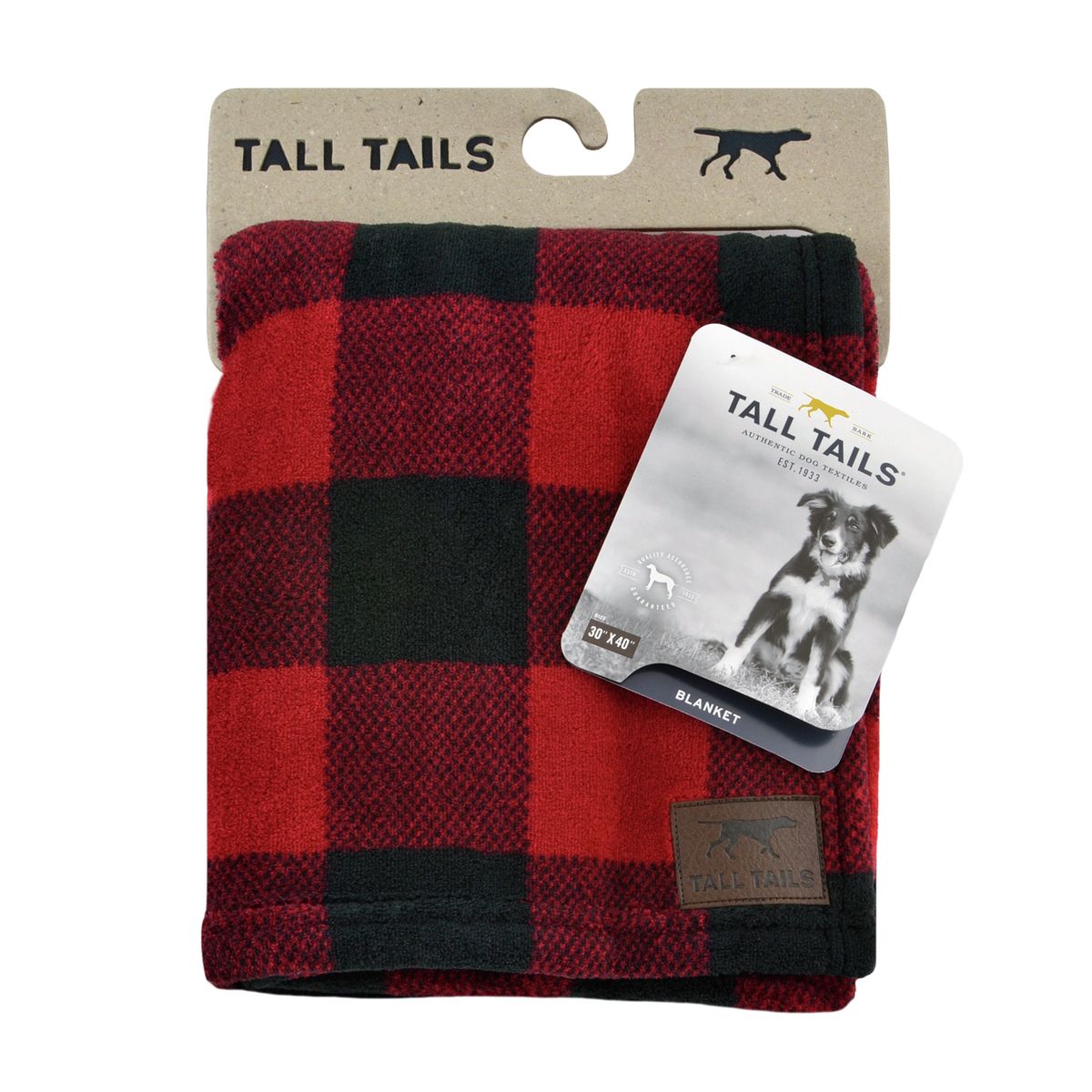 Tall Tails Hunter's Plaid Fleece Dog Blanket 