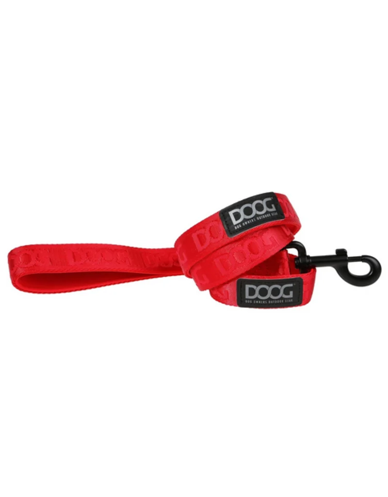 DOOG Neosport Neoprene Dog Leash RED - Large
