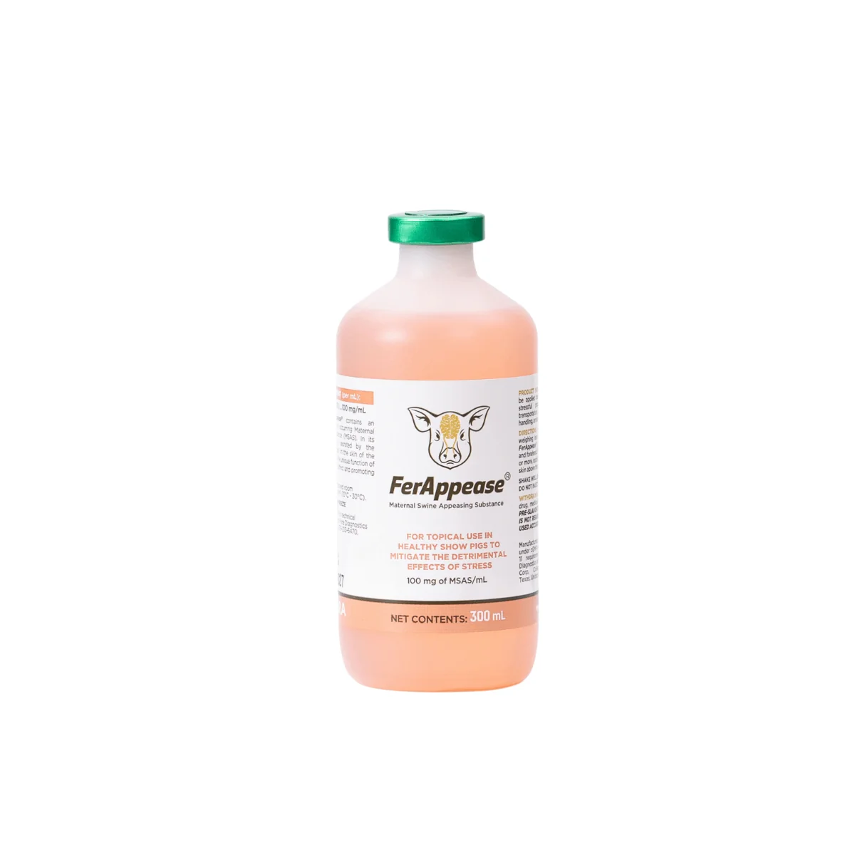 FerAppease Swine 300 mL – Maternal Swine Appeasing Substance (MSAS) Topical Stress Support for Pigs & Show Pigs