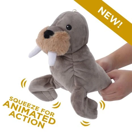 Tall Tails Animated Walrus Plush Dog Toy – 13 Inch