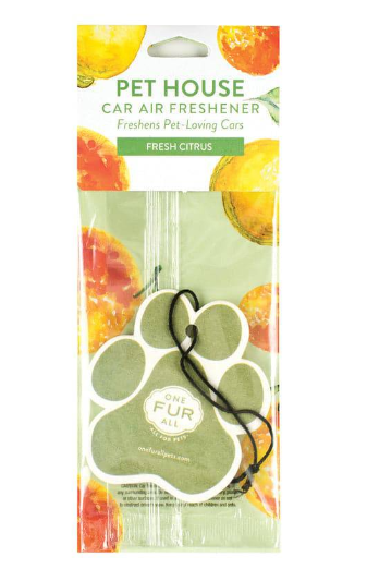 One Fur All® Pet House Fresh Citrus Car Air Freshener