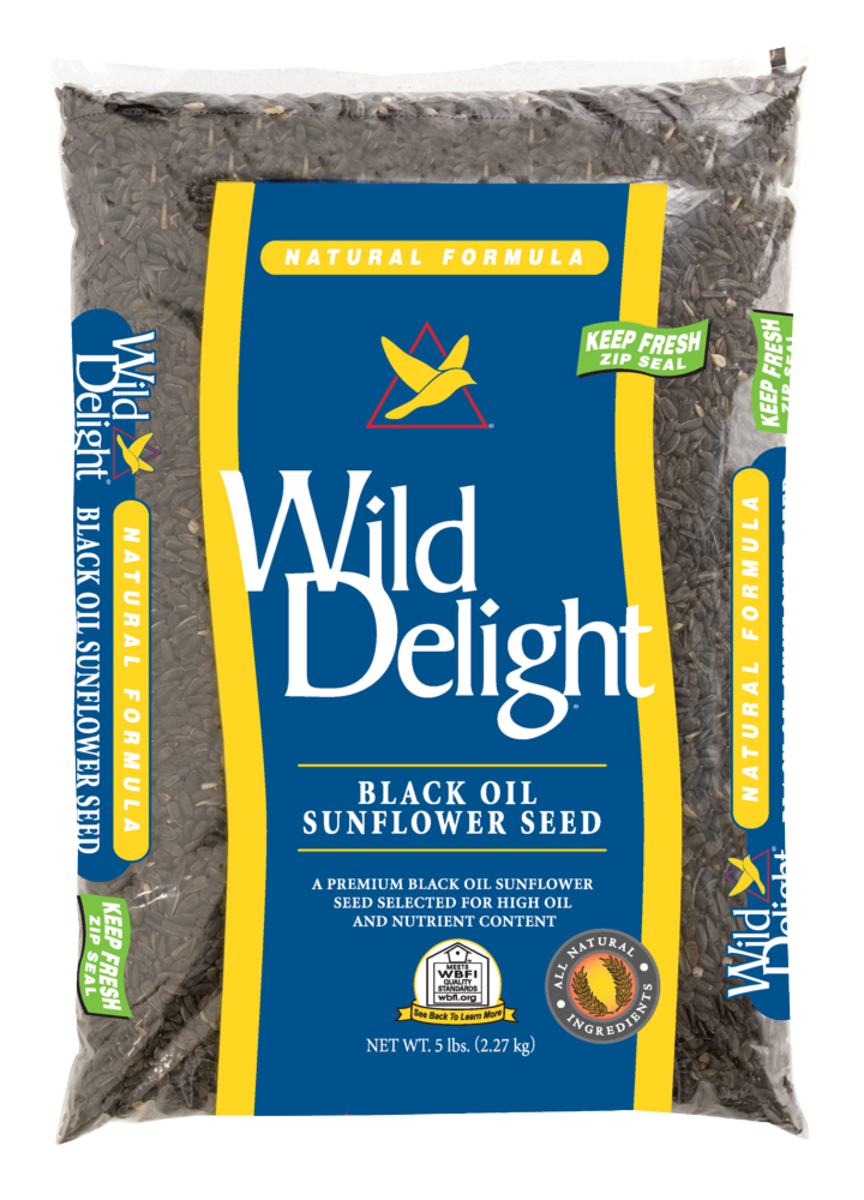 Wild Delight Black Oil Sunflower Seed – 5 lb