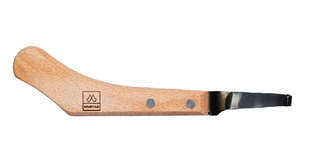 MUSTAD HOOF KNIFE, DROPPED BLADE LEFT