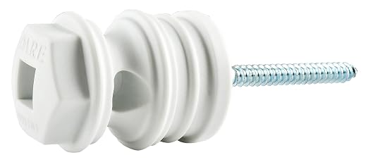 Dare Products 3999 HD Hex Head Electric Fence Insulator – Heavy-Duty Lag Bolt for Wood Posts
