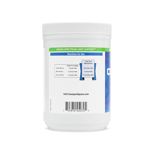 Nutramax Cosequin ASU Joint Health Supplement for Horses - Powder with Glucosamine, Chondroitin, ASU, and MSM, 500 Grams