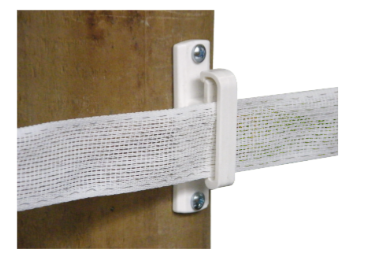 Patriot White Wood Post Wide Tape Insulator