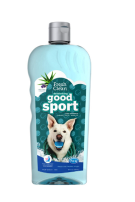 PetAg Fresh ’n Clean Good Sport Deodorizing Dog Shampoo – Odor Control with Aloe Vera & Vitamin E, 18 oz