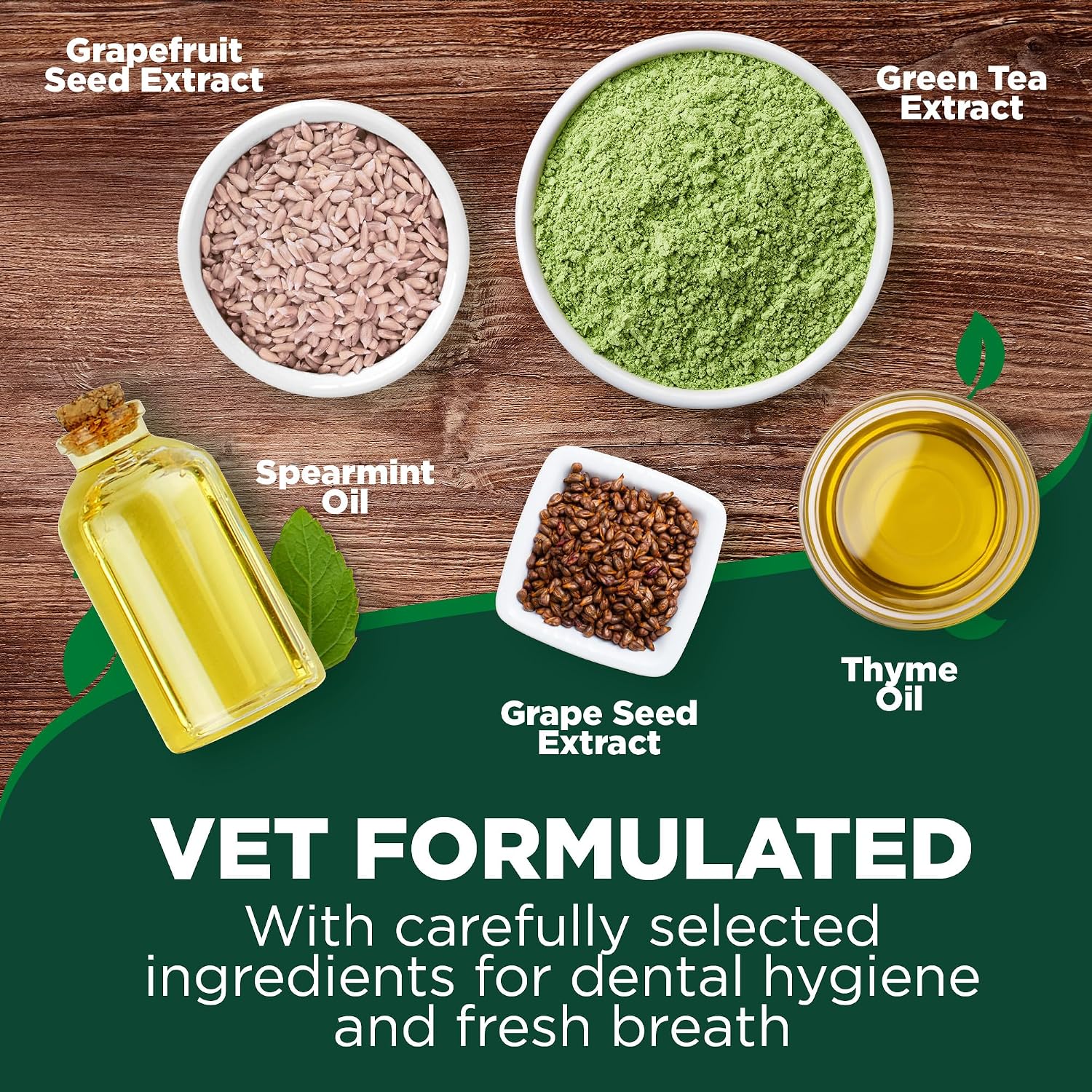 Vet’s Best Dental Care Finger Wipes for Dogs & Cats, 50 Count