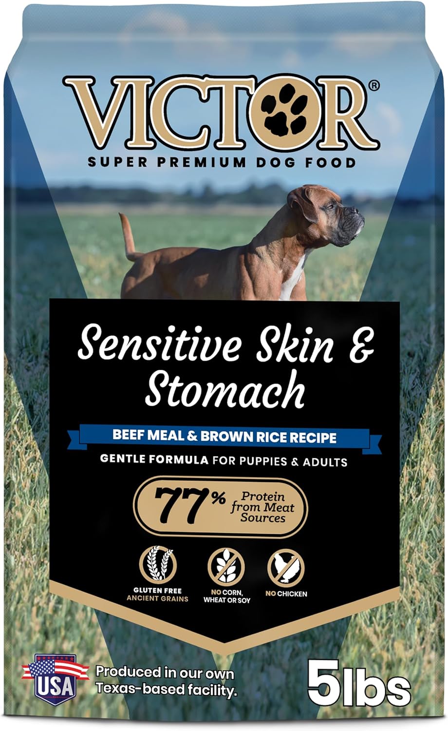 VICTOR Sensitive Skin & Stomach Beef Meal & Brown Rice Dog Food — image 1
