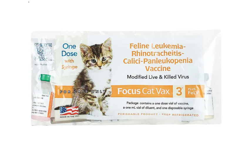 Focus Cat Vax 3 + FELV 1ds w/Syr  — image 1
