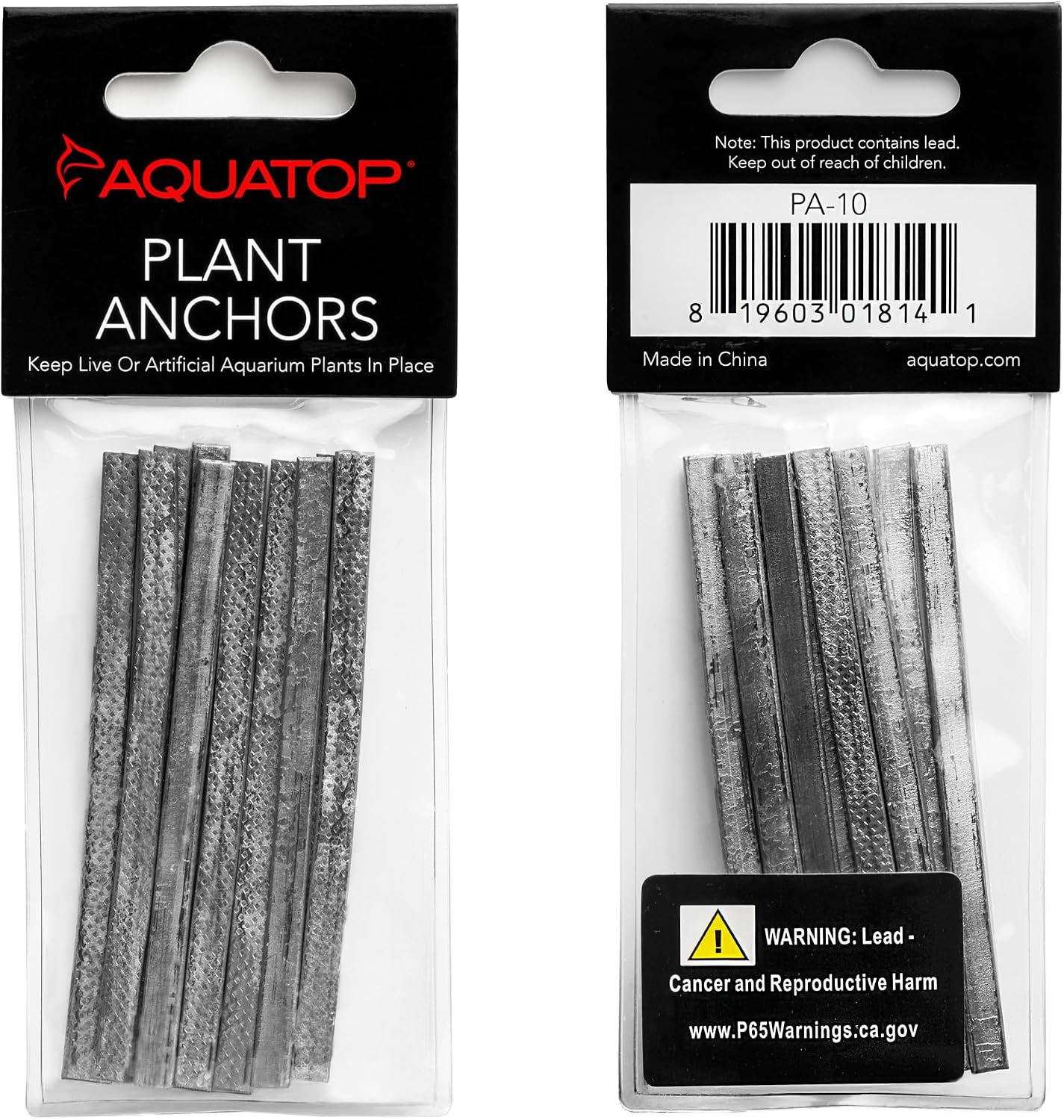 Aquatop Aquarium Plant Anchors – 3.15 in, 10-Pack