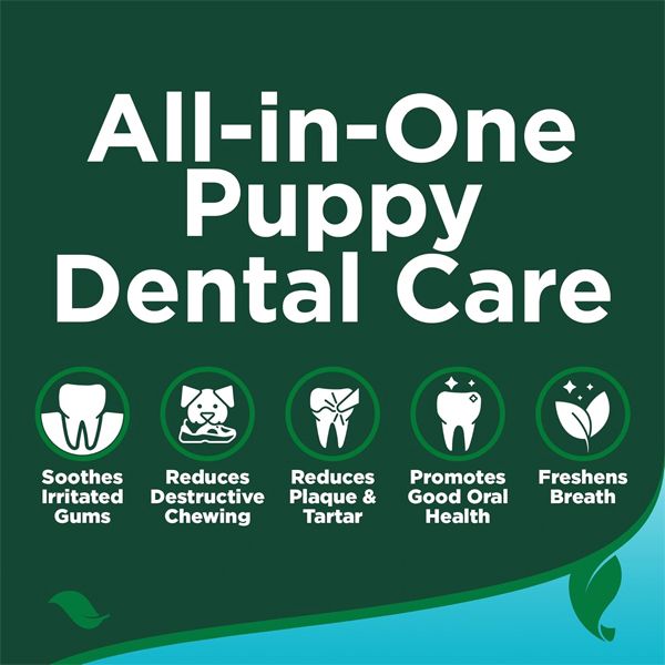 Vet’s Best Puppy Dental Care Kit – Peanut Butter Flavor, 3.5 oz
