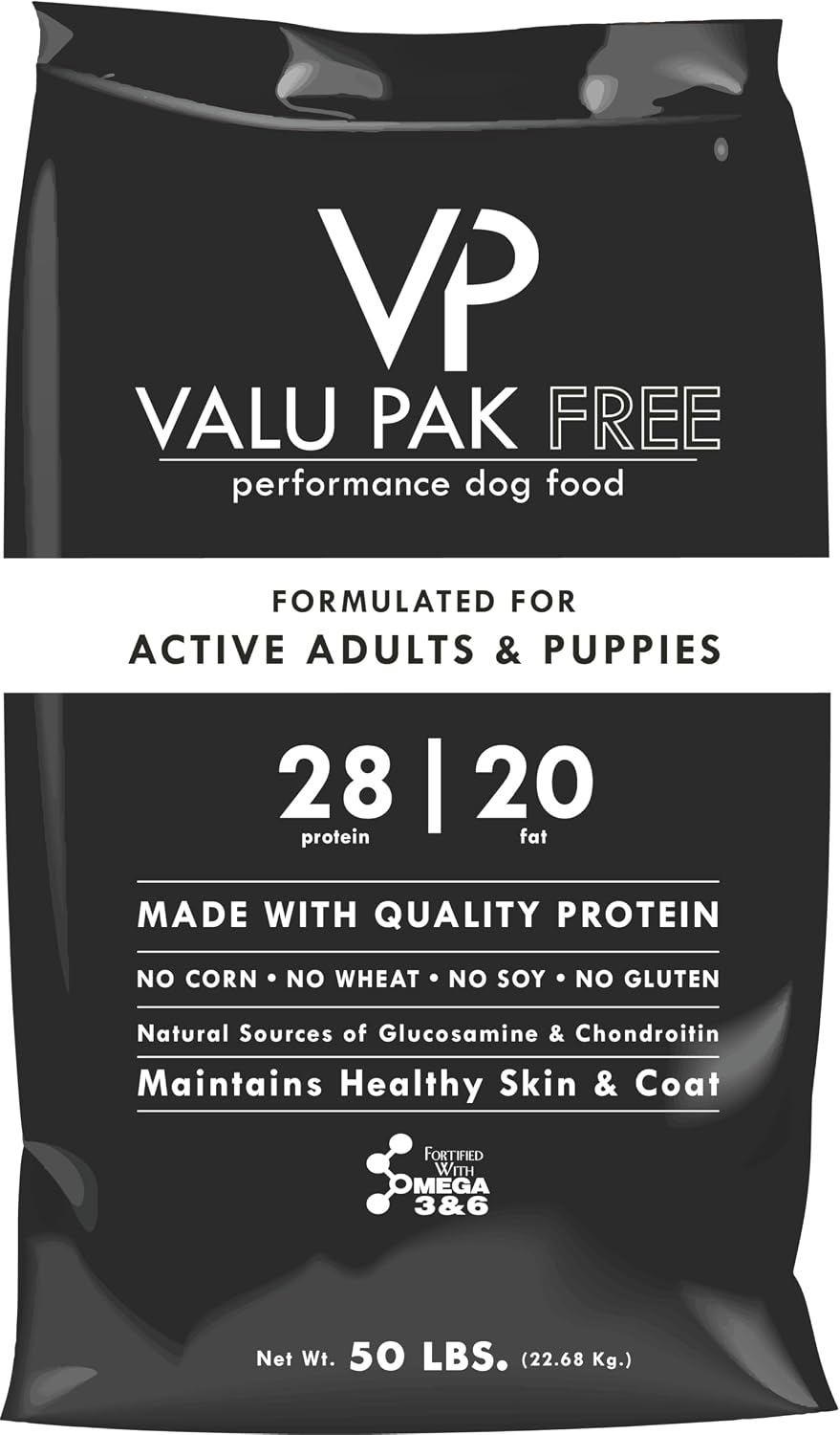 Valu-Pak Free 28-20 Dry Dog Food – Black Bag