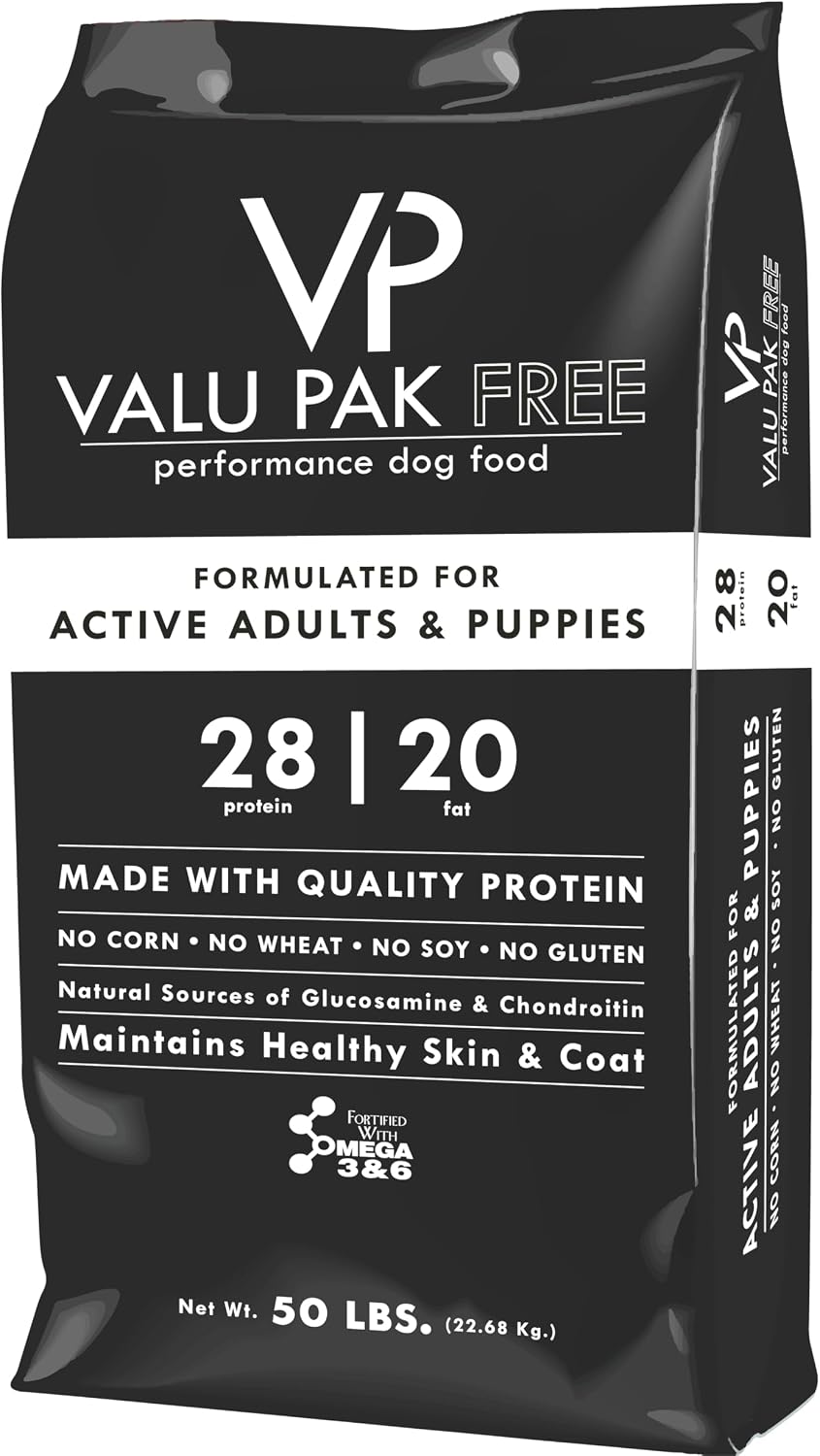 Valu-Pak Free 28-20 Dry Dog Food – Black Bag