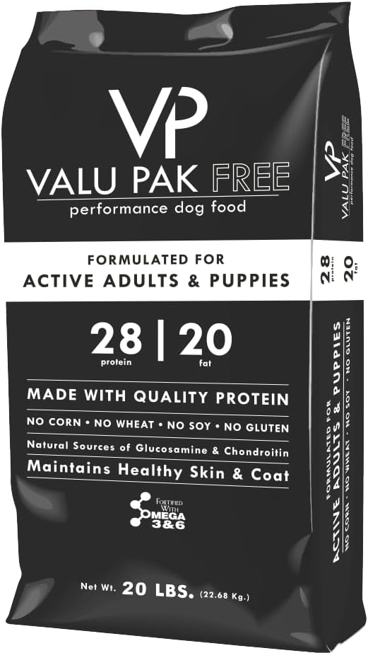 Valu-Pak Free 28-20 Dry Dog Food – Black Bag