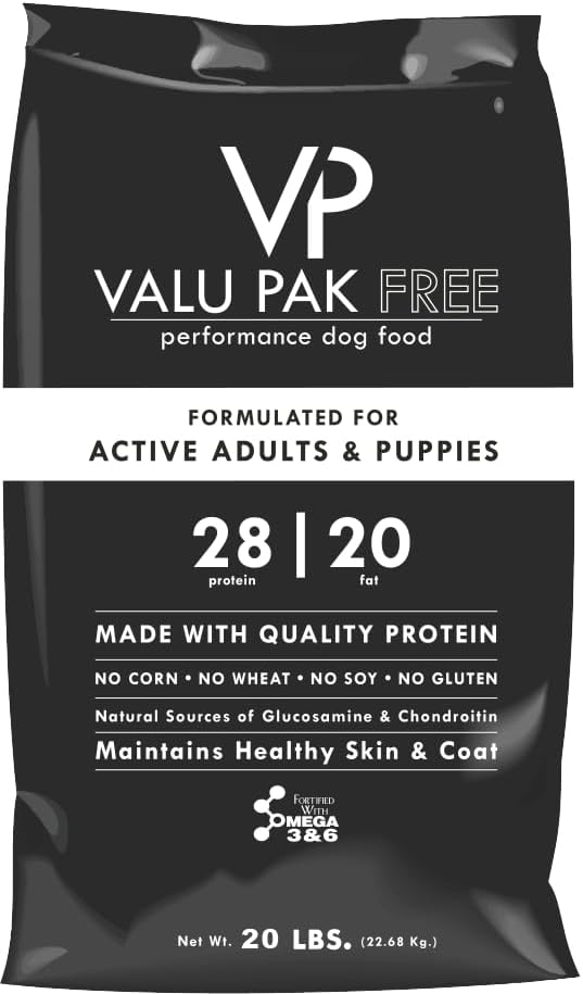 Valu-Pak Free 28-20 Dry Dog Food – Black Bag