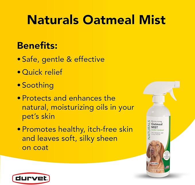 Durvet® Naturals Oatmeal Mist – Soothing Relief for Pets - 17 oz — image 4