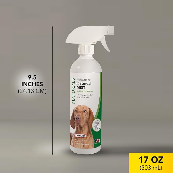 Durvet® Naturals Oatmeal Mist – Soothing Relief for Pets - 17 oz — image 2