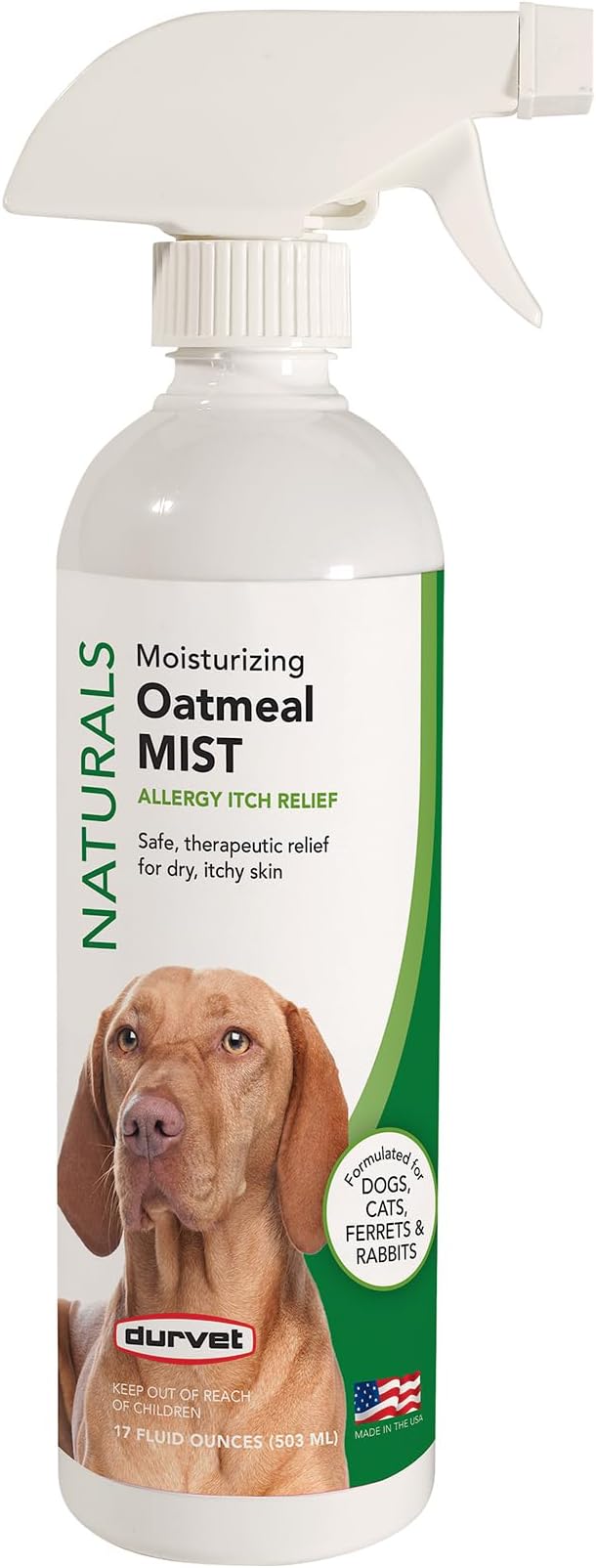 Durvet® Naturals Oatmeal Mist – Soothing Relief for Pets - 17 oz — image 1